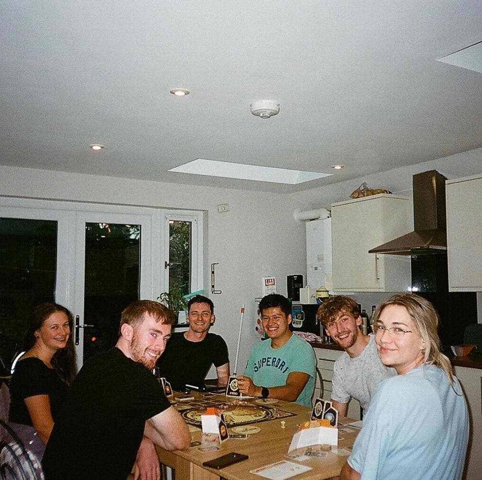 Board games with housemates