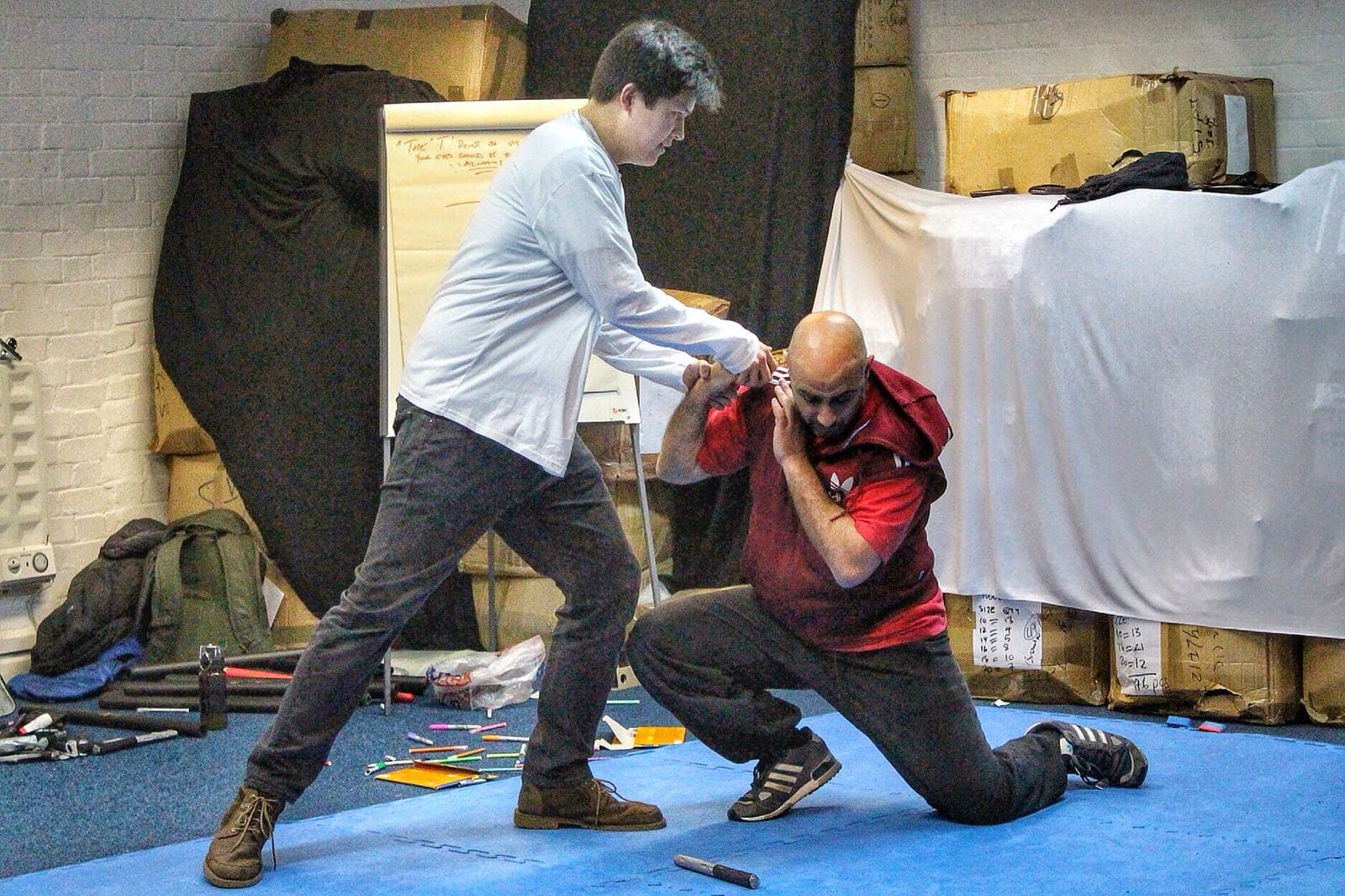 Krav Maga knife disarm